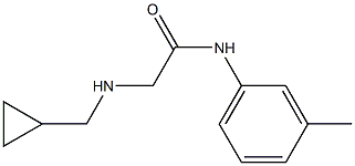 2-[(cyclopropylmethyl)amino]-N-(3-methylphenyl)acetamide Struktur