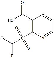 2-[(difluoromethyl)sulfonyl]nicotinic acid Struktur