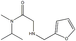 2-[(furan-2-ylmethyl)amino]-N-methyl-N-(propan-2-yl)acetamide Struktur