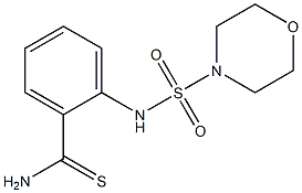 2-[(morpholine-4-sulfonyl)amino]benzene-1-carbothioamide Struktur