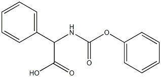 2-[(phenoxycarbonyl)amino]-2-phenylacetic acid Struktur