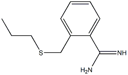 2-[(propylsulfanyl)methyl]benzene-1-carboximidamide Struktur