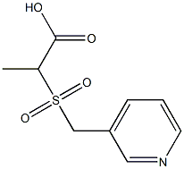 2-[(pyridin-3-ylmethyl)sulfonyl]propanoic acid Struktur