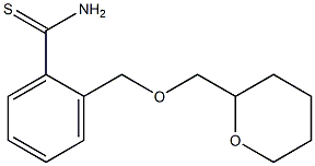 2-[(tetrahydro-2H-pyran-2-ylmethoxy)methyl]benzenecarbothioamide Struktur