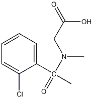 2-[1-(2-chlorophenyl)-N-methylacetamido]acetic acid Struktur