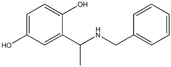 2-[1-(benzylamino)ethyl]benzene-1,4-diol Struktur