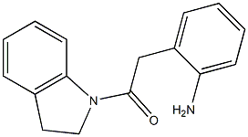 2-[2-(2,3-dihydro-1H-indol-1-yl)-2-oxoethyl]aniline Struktur