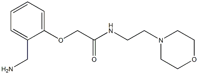 2-[2-(aminomethyl)phenoxy]-N-(2-morpholin-4-ylethyl)acetamide Struktur