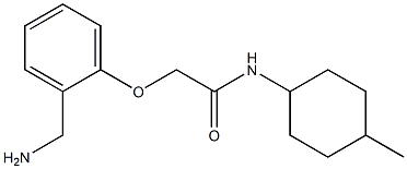 2-[2-(aminomethyl)phenoxy]-N-(4-methylcyclohexyl)acetamide Struktur