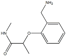 2-[2-(aminomethyl)phenoxy]-N-methylpropanamide Struktur