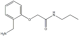 2-[2-(aminomethyl)phenoxy]-N-propylacetamide Struktur