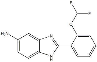 2-[2-(difluoromethoxy)phenyl]-1H-benzimidazol-5-amine Struktur