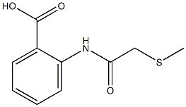 2-[2-(methylsulfanyl)acetamido]benzoic acid Struktur