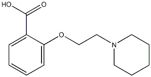 2-[2-(piperidin-1-yl)ethoxy]benzoic acid Struktur