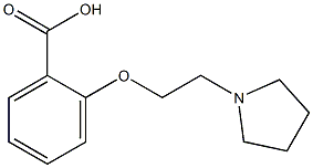 2-[2-(pyrrolidin-1-yl)ethoxy]benzoic acid Struktur