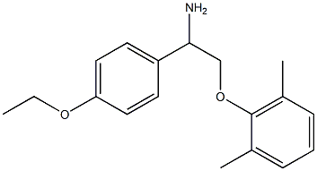 2-[2-amino-2-(4-ethoxyphenyl)ethoxy]-1,3-dimethylbenzene Struktur