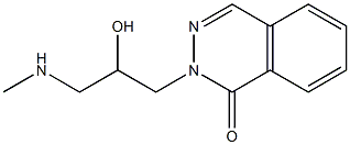 2-[2-hydroxy-3-(methylamino)propyl]-1,2-dihydrophthalazin-1-one Struktur