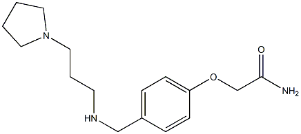 2-[4-({[3-(pyrrolidin-1-yl)propyl]amino}methyl)phenoxy]acetamide Struktur