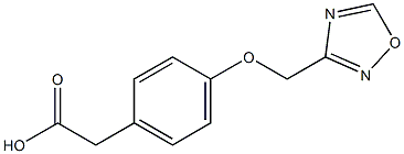 2-[4-(1,2,4-oxadiazol-3-ylmethoxy)phenyl]acetic acid Struktur