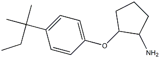 2-[4-(2-methylbutan-2-yl)phenoxy]cyclopentan-1-amine Struktur