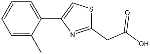 2-[4-(2-methylphenyl)-1,3-thiazol-2-yl]acetic acid Struktur