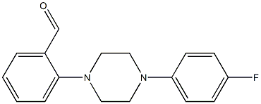 2-[4-(4-fluorophenyl)piperazin-1-yl]benzaldehyde Struktur