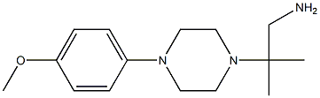 2-[4-(4-methoxyphenyl)piperazin-1-yl]-2-methylpropan-1-amine Struktur