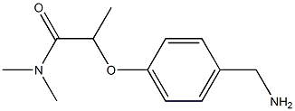 2-[4-(aminomethyl)phenoxy]-N,N-dimethylpropanamide Struktur