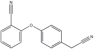 2-[4-(cyanomethyl)phenoxy]benzonitrile Struktur