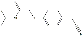 2-[4-(cyanomethyl)phenoxy]-N-isopropylacetamide Struktur