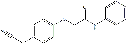 2-[4-(cyanomethyl)phenoxy]-N-phenylacetamide Struktur