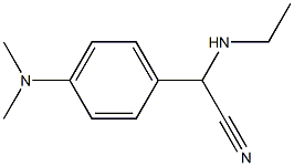 2-[4-(dimethylamino)phenyl]-2-(ethylamino)acetonitrile Struktur