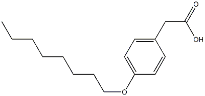 2-[4-(octyloxy)phenyl]acetic acid Struktur