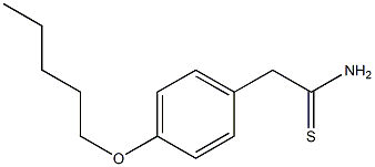 2-[4-(pentyloxy)phenyl]ethanethioamide Struktur