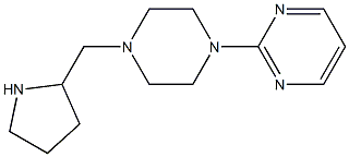 2-[4-(pyrrolidin-2-ylmethyl)piperazin-1-yl]pyrimidine Struktur