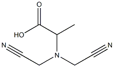 2-[bis(cyanomethyl)amino]propanoic acid Struktur