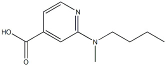 2-[butyl(methyl)amino]pyridine-4-carboxylic acid Struktur