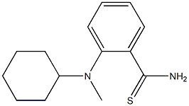 2-[cyclohexyl(methyl)amino]benzene-1-carbothioamide Struktur