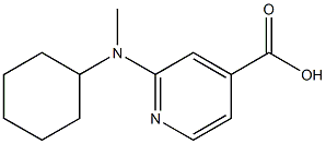 2-[cyclohexyl(methyl)amino]pyridine-4-carboxylic acid Struktur