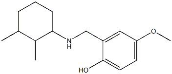 2-{[(2,3-dimethylcyclohexyl)amino]methyl}-4-methoxyphenol Struktur