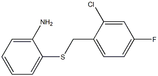 2-{[(2-chloro-4-fluorophenyl)methyl]sulfanyl}aniline Struktur