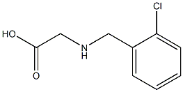 2-{[(2-chlorophenyl)methyl]amino}acetic acid Struktur