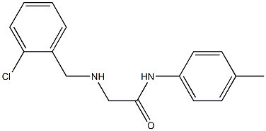 2-{[(2-chlorophenyl)methyl]amino}-N-(4-methylphenyl)acetamide Struktur