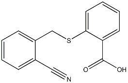 2-{[(2-cyanophenyl)methyl]sulfanyl}benzoic acid Struktur