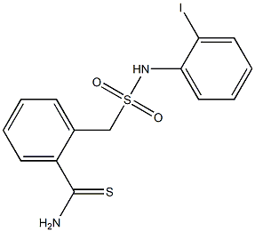 2-{[(2-iodophenyl)sulfamoyl]methyl}benzene-1-carbothioamide Struktur