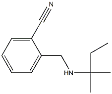 2-{[(2-methylbutan-2-yl)amino]methyl}benzonitrile Struktur