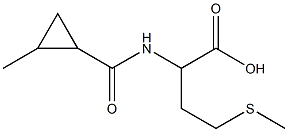 2-{[(2-methylcyclopropyl)carbonyl]amino}-4-(methylthio)butanoic acid Struktur