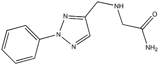 2-{[(2-phenyl-2H-1,2,3-triazol-4-yl)methyl]amino}acetamide Struktur