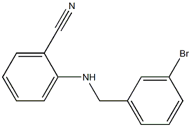 2-{[(3-bromophenyl)methyl]amino}benzonitrile Struktur