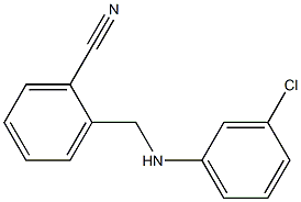 2-{[(3-chlorophenyl)amino]methyl}benzonitrile Struktur